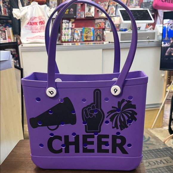 Purple Cheer Tote Bag Medium - Picture 1 of 3